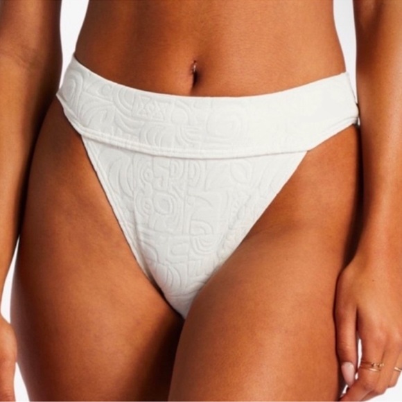 NWT BILLABONG Sun Trip Tiki Aruba High Waist Cheeky Bikini Bottom Sz XXL/ 16 - Picture 1 of 11